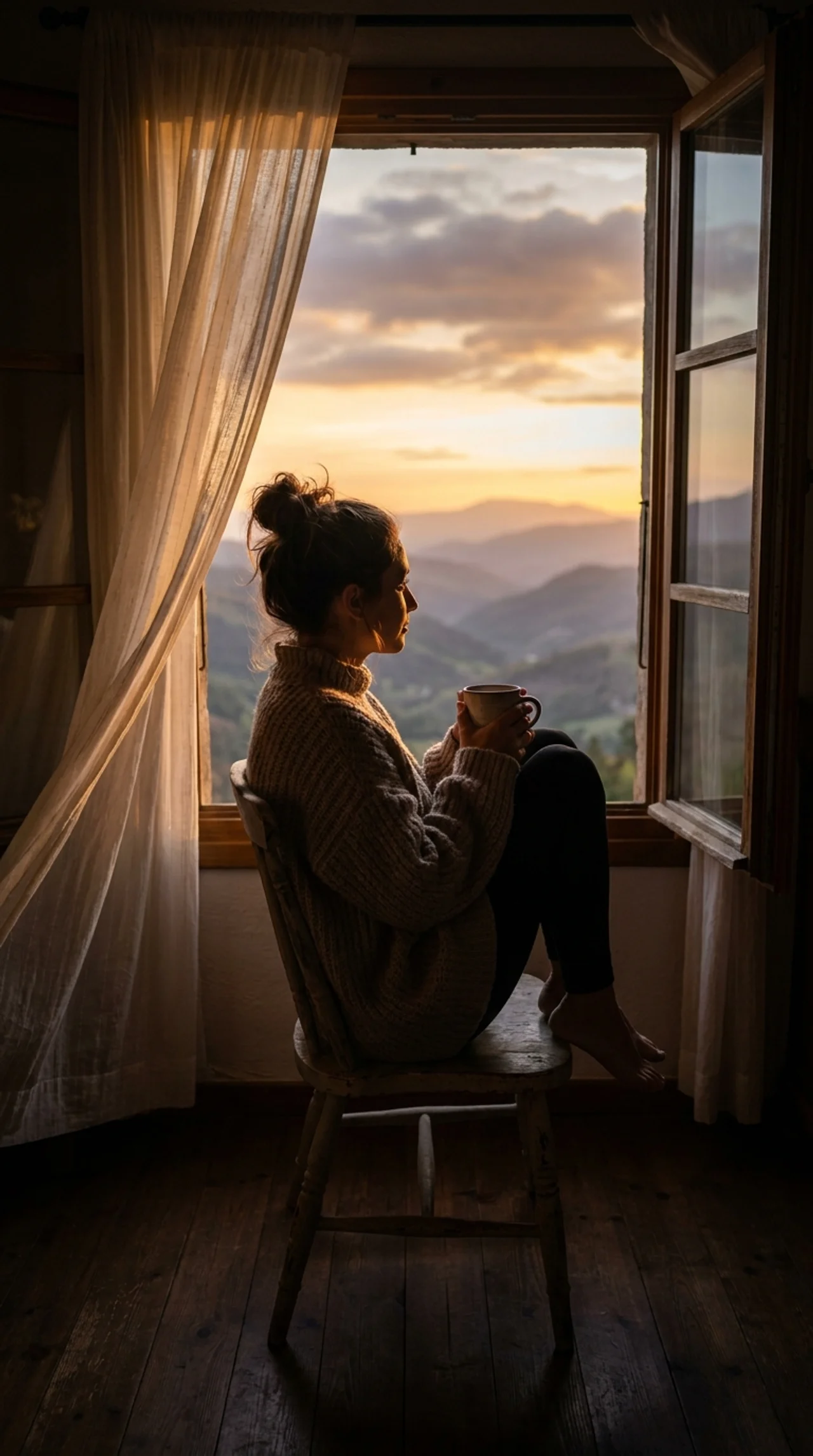 Lady at the window